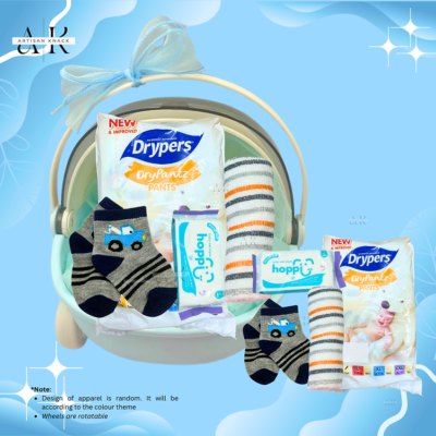 HA0024 – Tiny Treasures Blue Baby Hamper | Singapore Baby Hamper