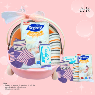 HA0025 – Tiny Treasures Pink Baby Hamper | Singapore Baby Hamper