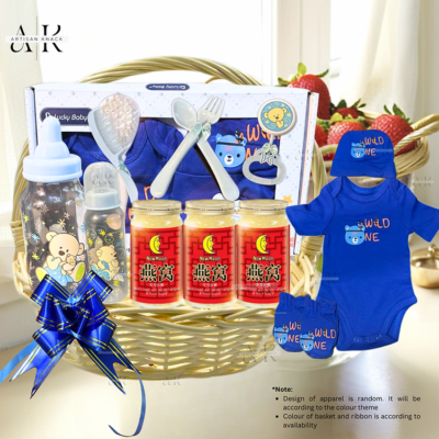 HA0031 – [Halal] Tender Beginnings Blue Baby Hamper| Singapore Mummy Baby Hamper