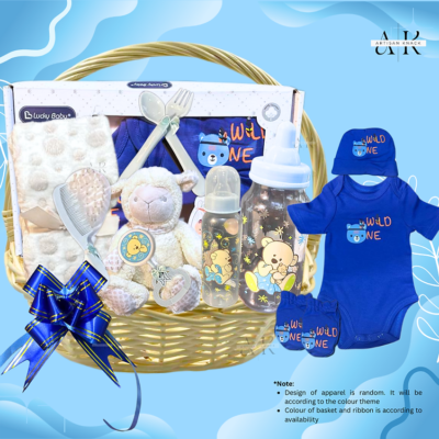 HA0027 – Sweet Beginnings Blue Baby Hamper | Singapore Baby Hamper